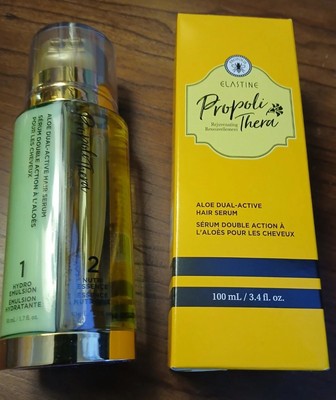 Elastine Propoli Thera Rejuvenating Aloe Dual-Active Hair Serum 3.4oz., NIB