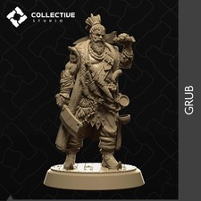 Grub, Pirate Chef | Mini figura para juegos de mesa o exhibición | Estudio colectivo