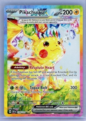 Pikachu ex #238 from Surging Sparks ((2024)) – Pokémon card