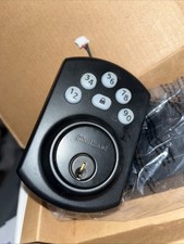 Kwikset Powerbolt 6-Button Keypad Matte Black Electronic Deadbolt Door Lock