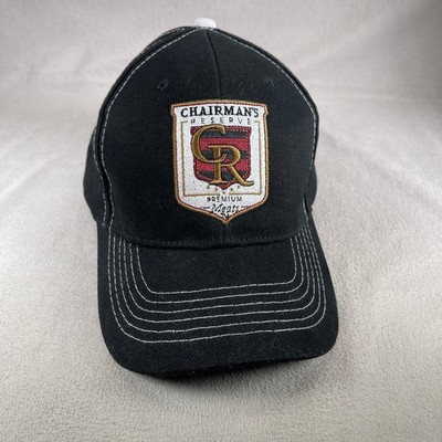 Chairman's Reserve Baseball Cap Men's One Size Adjustable Black White Hat