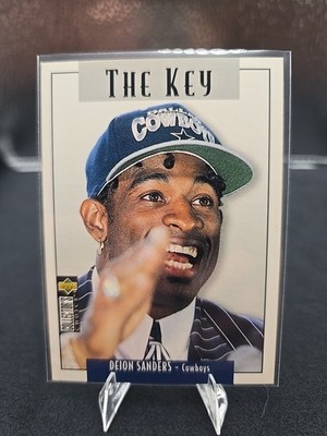 1995 Deion Sanders Upper Deck Collector's Choice The Key. Dallas Cowboys