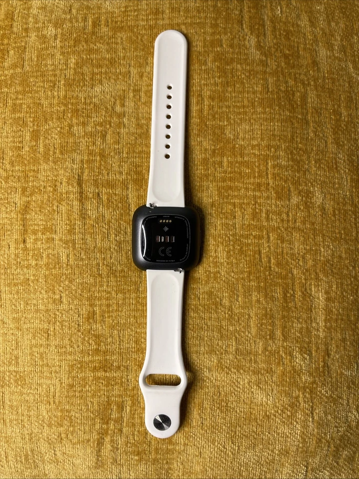 Fitbit Versa 2 Wristband Activity Tracker w/White Band - Black (FB507) - Image 2 of 3