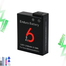 For DJI Osmo Action Extreme Battery Plus 2100mAh Osmo 360/Osmo Action6/5Pro/4/3