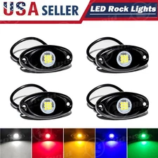 4-24 pcs LED Rock Light Pods Underbody Glow Lamp Offroad SUV Pickup Truck UTV
