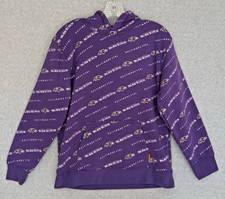 Baltimore Ravens Hoodie Sweater Youth XL 18-20 Boys Girls Purple Sweatshirt
