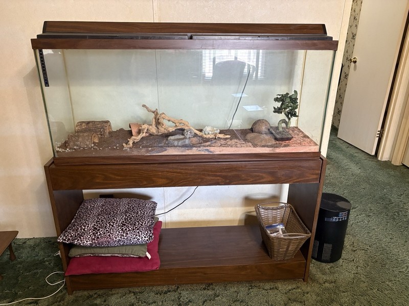 Fish Tank 50 Gallon With Stand As Is Must Be Able To Come Pick It Up