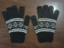 Mens or Womens Knitted Gloves - Winter Warm Gloves with basic design -- cute