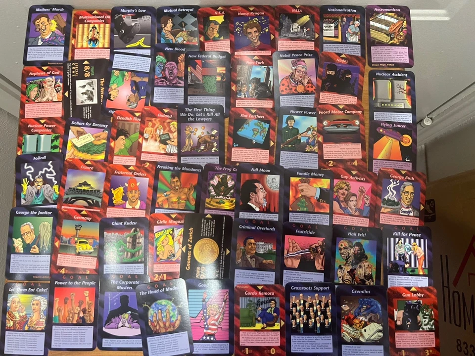 Illuminati Deluxe INWO Juego de Cartas Steve Jackson Lote de 350 Cartas con 50 Raras y Más Foto 3 de 4