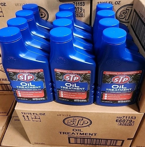 (12) STP 65148 Oil Treatment - 15 fl. oz Bottles Case Wholesale Improves Perform
