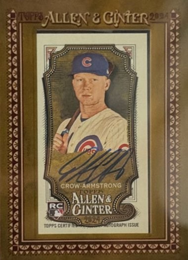 2024 ALLEN & GINTER MINI BASEBALL AUTOGRAPHS#MA-PC PETE CROW-ARMSTRONG PSA 9