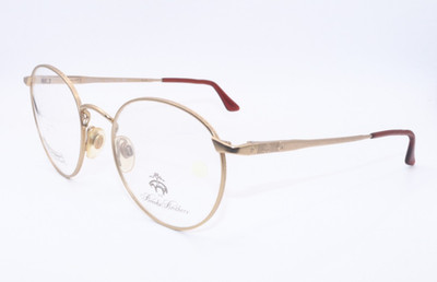 NEW BROOKS BROTHERS B.B 101 1005 GOLD AUTHENTIC DESIGNER FRAMES EYEGLASSES 48-20