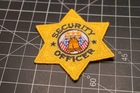 "SECURITY OFFICER" IRON-ON-BRAND NEW PATCH YELLOW/GOLD COLOR