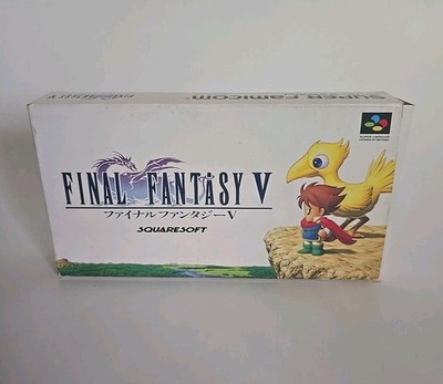 Final Fantasy V 5 For Nintendo Super Famicom SFC SNES With Box Art 