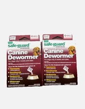 2 Pack Safe-Guard Merck Canine Large Fenbendazole Dogs Dewormer 40Ibs+ Merck