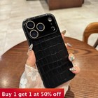 For Apple  iPhone 17 Pro Max 16 15 14 13 Phone Cover Crocodile Pattern Shell