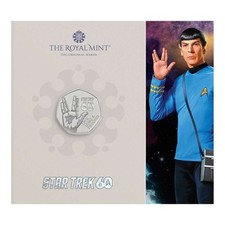 IN STOCK: 2026 Star Trek 01 Long Live and Prosper 50p BU Coin in Royal Mint Pack