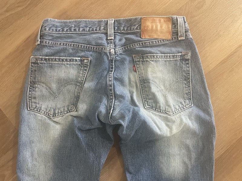 Vintage Levis 32x30 Premium Skinner Low Rise Boot Cut Jeans Med Wash Blue Rodeo
