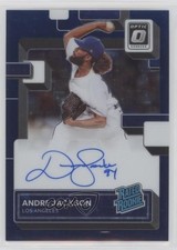 2022 Panini Donruss Optic Navy Blue Stars Prizm 44/99 Andre Jackson Auto h3a