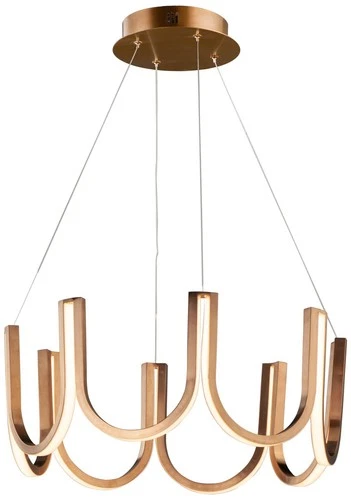 ET2 You 26 1/4" Wide Brushed Champagne LED Pendant Light - Picture 2 of 8