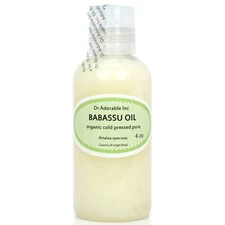 4 OZ BABASSU OIL 100% PURE COLD PRESSED  ORGANIC DR.ADORABLE