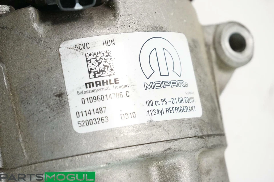 Fiat 124 Spider 2017 1,4 L aire acondicionado compresor de aire 52003263 OEM Foto 3 de 4