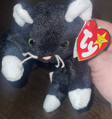 Ty Beanie Baby ZIP the Black Cat (Canada Tags) 8" NEW Plush Stuffed Toy