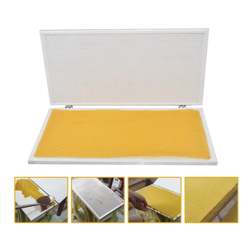 Silicone Beeswax Molds Flexible Beeswax Foundation Sheet Press Embosser Making - Image 2 of 4