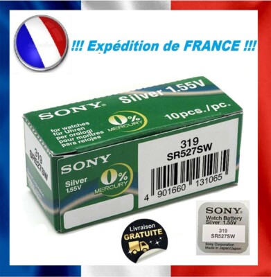 Sony muRata Renata 319 321 SR527SW SR616SW 1.55V - SR65 V321 Uhren Knopfzellen