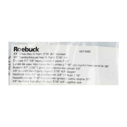 Roebuck 6873082 6 Point 7/16" A/F Socket New NFP Sealed - Picture 2 of 7