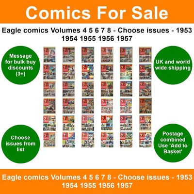 Adler Comics Bände 4 5 6 7 8 - Ausgaben aussuchen - 1953 1954 1955 1956 1957