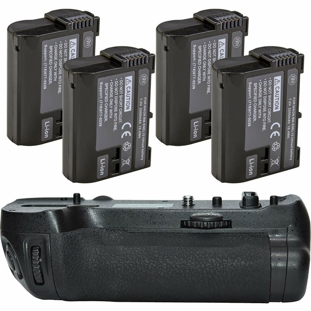 MBD18 Replacement Battery Grip for Nikon D850 + 4 ENEL15 Batteries eBay