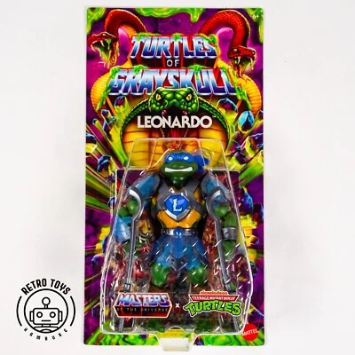 MASTERS OF THE UNIVERSE LEONARDO TURTLES OF GRAYSKULL Masters The Universe Teenage Mutant Ninja TMNT