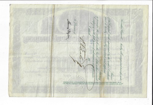 Delaware 1901 The Diamond State Steel Company Aktienzertifikat ABN - Bild 2 von 2