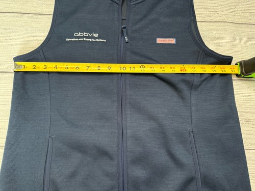 Vineyard Vines Outwear Women's Fleece Vest Full Zip Blue NEW Size XL Abbvie - Picture 9 of 17