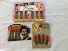 3 Different Bobby Pins Displays, 1950  s, Great Graphics