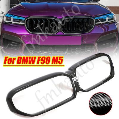 Für BMW 5er F90 M5 LCI Competition 21 22, echte Kohlefaser Frontstoßstangengrill
