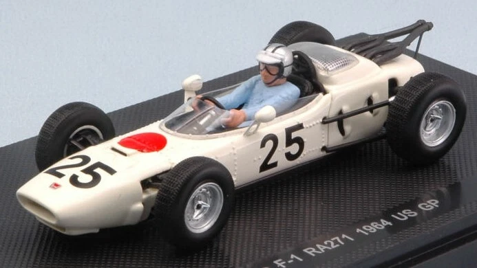MODELLINO AUTO F1 STATICO EBBRO HONDA RA271 BUCKNUM 1964 #25 USA GP SCALA 1:43 - Immagine 3 di 4