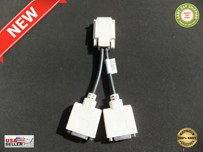 Molex 887-6853-00 DMS-59 Male To Dual DVI Female Y Splitter Cable - NEW