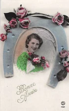 CP GOOD YEAR WOMAN MAKEUP BLOUSE GREEN THROUGH HORSESHOE - PINK