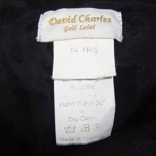 David Charles Gold Label Black Embroidered Embellished Sleeveless Dress Sz 12/14 - Picture 2 of 15