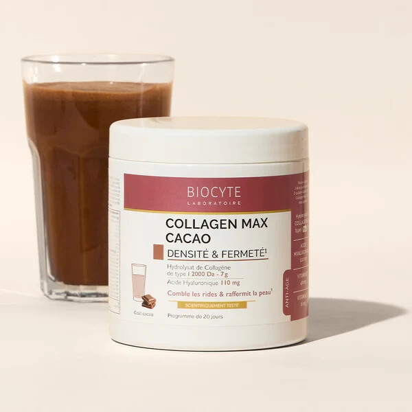 Biocyte Collagen Max Cacao 260 G Densité Fermeté Rides Raffermit Peau 20 Jours