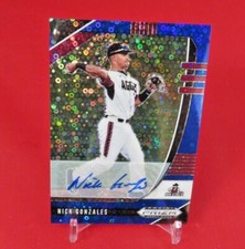 Nick Gonzales BLUE DONUT CIRCLES AUTO /25 RC 2020 Prizm Draft Baseball #PDP7