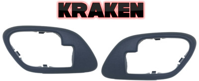 Inside Door Handle Bezels For Chevy GMC Truck Tahoe Suburban 1995-1999 Pair Blue