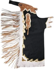 Classic Western Chinks Leather Tooled Chaps for Adults Free Shipping