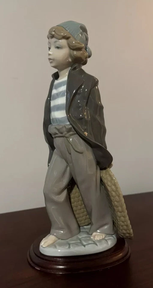 Lladro 5055 ~ Shipboy con Cestas ~ Excelente Estado Foto 2 de 4