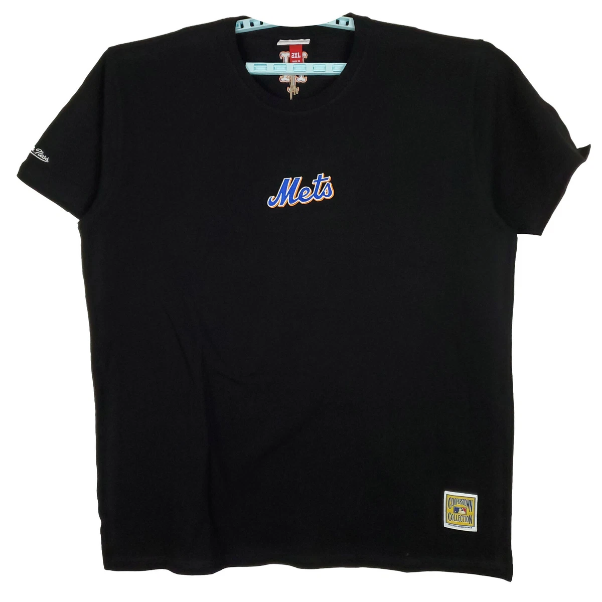 NY Mets Mitchell & Ness MLB Thick Tee Shirt XXL 2XL Embroidery