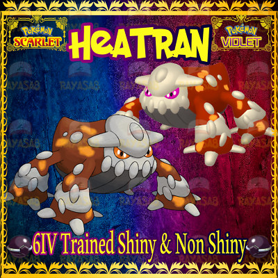 Pokemon Scarlet Violet Heatran Legend 6IV 🌟Shiny🌟 Non Shiny