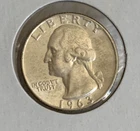1963 D  Washington Quarter 90% Silver 25c United States US Coin 2a READ