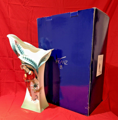 Franz Collection Paradise Calling Parrot Vase FZ00744